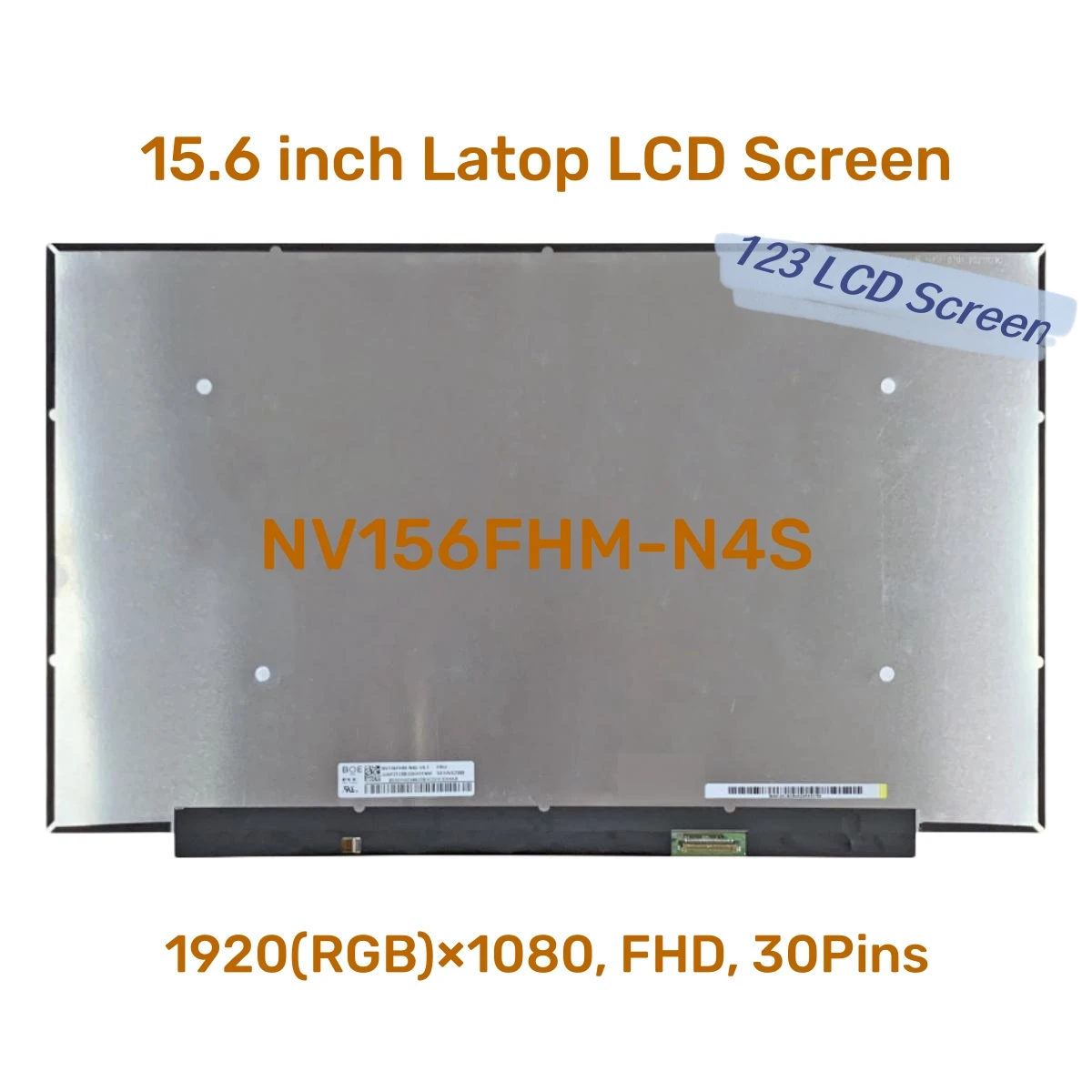 15 6 Schermo Per Laptop Ips Sottile Nv156Fhm-N4S Per Lenovo Ideapad 5-15Are05 Thinkpad T15 P15S Gen 2 Thinkbook G2 1920*1080 Fhd 30Pin