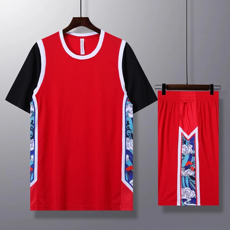 Short Sleeve Basketball Jersey Set Women Men Basketball Uniform Print  Basketball Shirt Shorts Kit Training Suit Sports Clothing - Basketball Set  - AliExpress