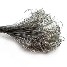 Hameçon de pêche en fil d'acier, ligne de pêche Anti morsure, avec crochet pivotant, accessoire de pêche, ligne de carpe, Leader lac d'eau de mer
