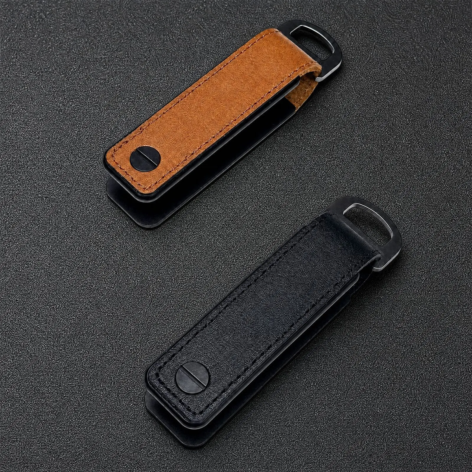 All-in-One Compact Aluminum Outdoor Keychain and Leather Organizer