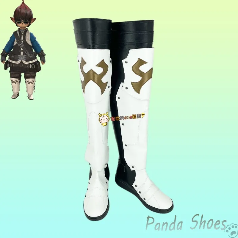 

Game Final Fantasy14 Weiji Cosplay Shoes Anime Cos Comic Cosplay Costume Prop Shoes for Con Halloween Party