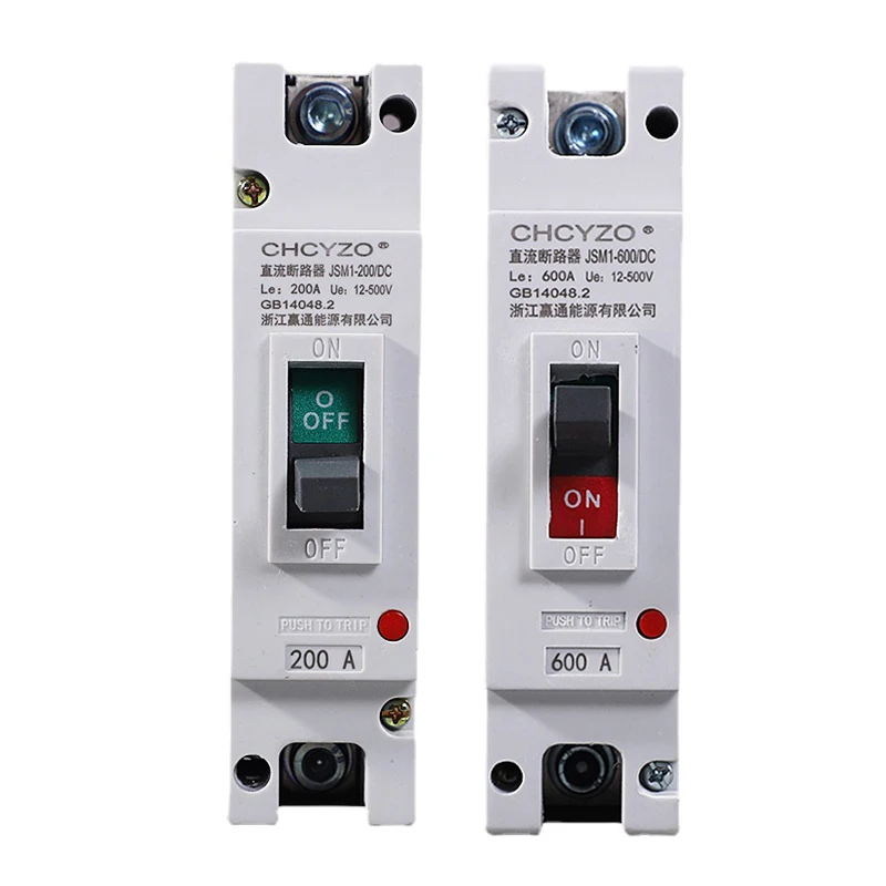 1P/2P 12V 24V 48V 96V 120V DC Circuit Breaker 100A 125A 150A 200A 250A 300A 400A 500A 600A High Current MCCB Air Switch