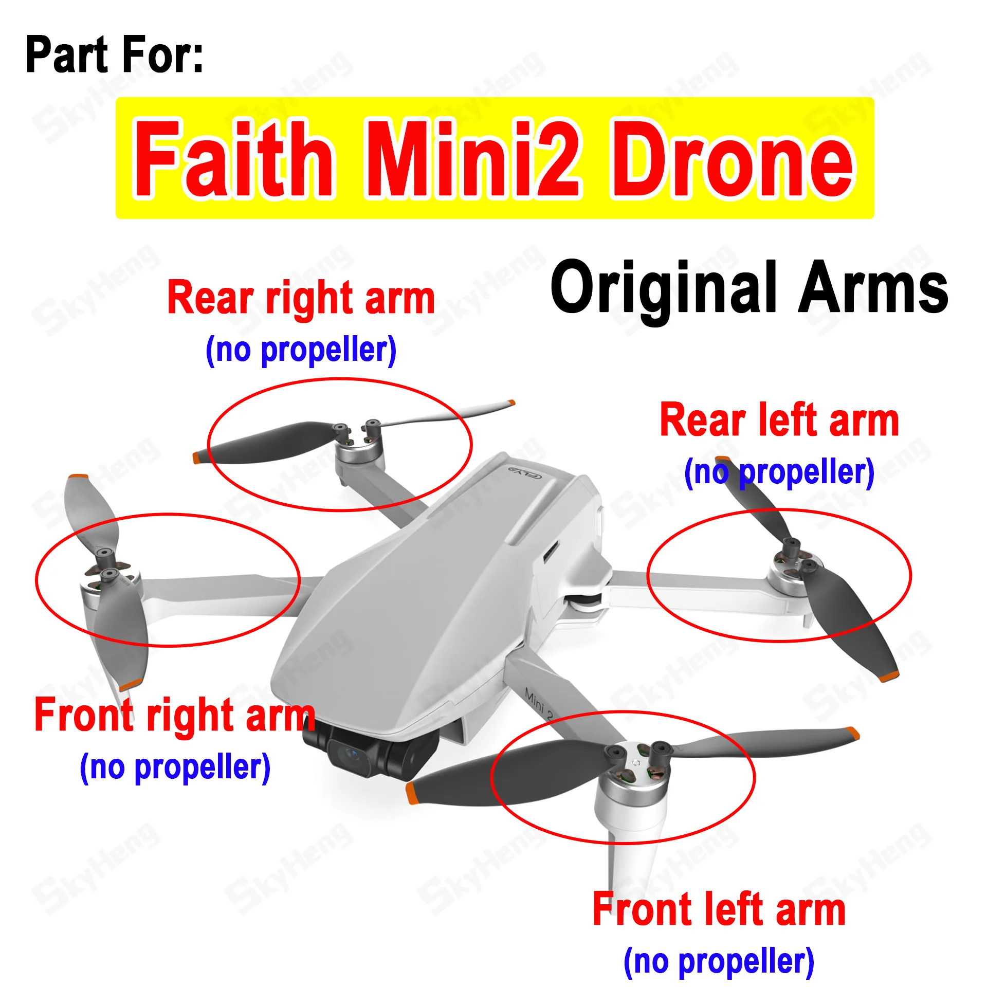 

CFLY оригинальные запчасти для квадрокоптера Faith Mini2, Оригинальная передняя правая рука для квадрокоптера Faith Mini2, запасные части, аксессуары