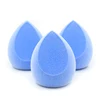 Wholesale Custom Logo Microfiber Make Up Sponge Beauty Egg Facial Flocking Makeup Facial  Sponge Velvet Flocking Blender Egg 6