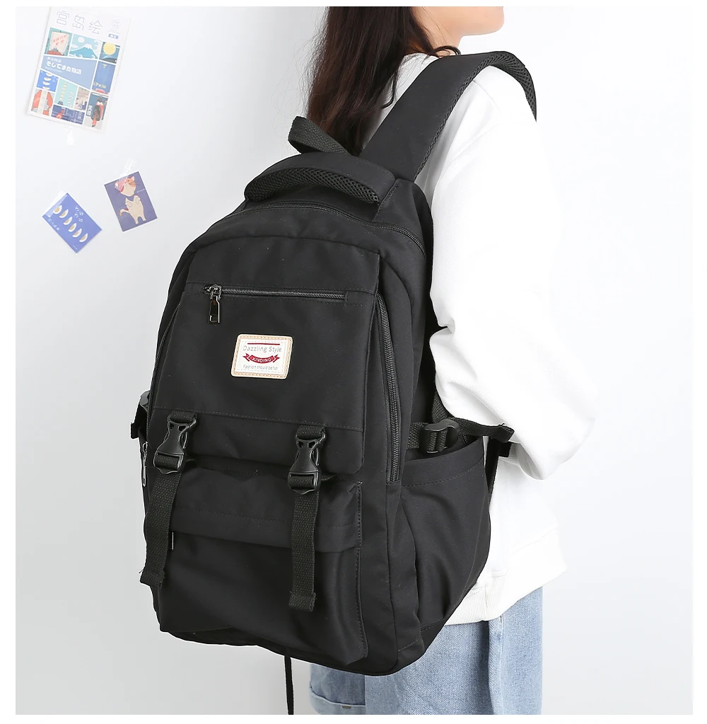 

Women Backpack 2023 Waterproof Oxford Teenager Schoolbag Large Capacity Multi-Pocket Travel Laptop Backpack