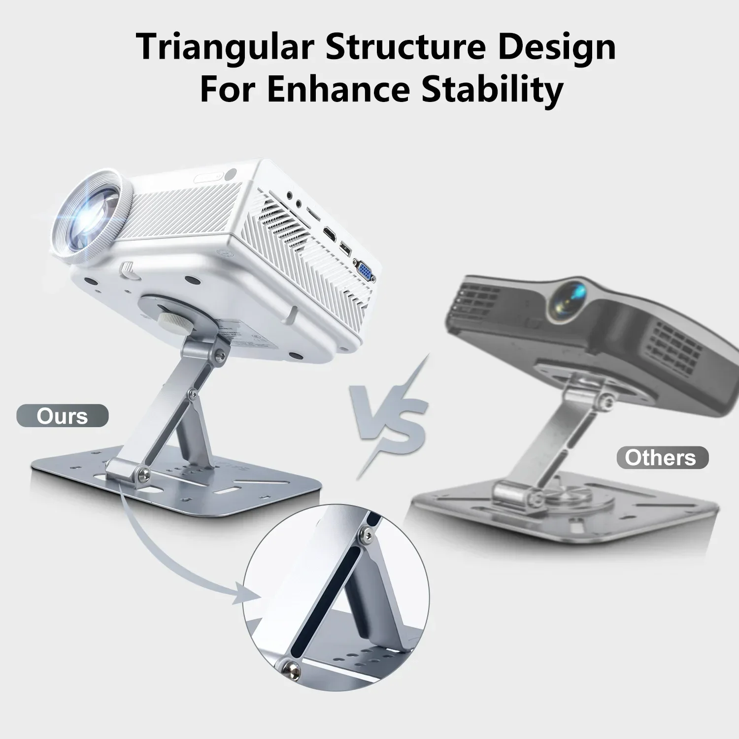 حامل جهاز عرض الجدول قابل للطي سطح المكتب جبل السق...
