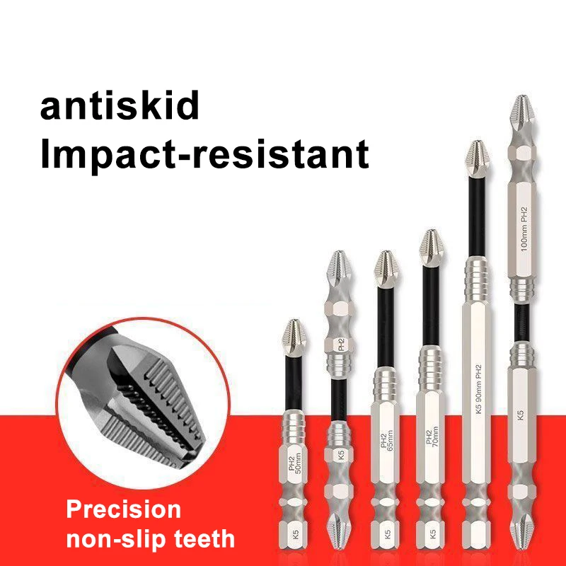 K5 Anti Impact And Anti Slip Head With Threaded Strong Magnetic Drill Head Ultra Hard Hexagonal Set Electric Screwdriver