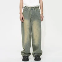 IEFB Vintage Gradient Baggy Jean Trousers Trend Men's Fashion Distressed Y2k Style Personality Wide Leg Casual Denim Pant 9C1149 2