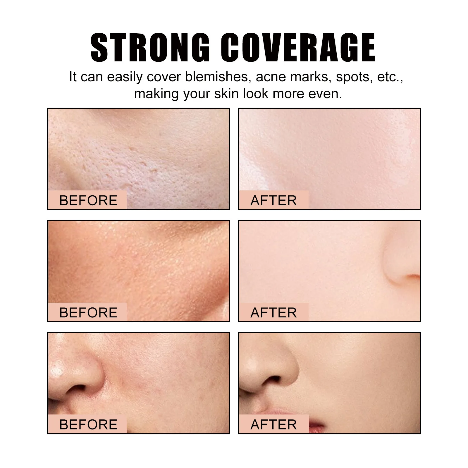 Three Color Concealer Naturally Covers Face Dark Circles Spots Acne Marks Foundation Make-up Brightening Skin Color Concealer 3