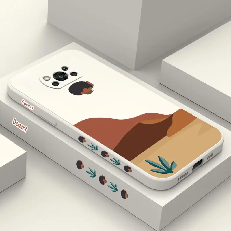 Custodia Per Telefono In Silicone Sand Dunes Per Xiaomi Poco X3 X5 X4 F3 F4 X4Pro X4Gt X3Pro F4Gt X3Gt X3Nfc M4 M4Pro M3 M5 C31 C40 Cover