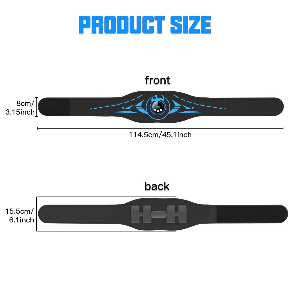 EMS Abdominal Toning Belt Muscle Stimulator Toner ABS USB Body Slimming Shaping Body Massager Lose Weight Home Gym Fitness
