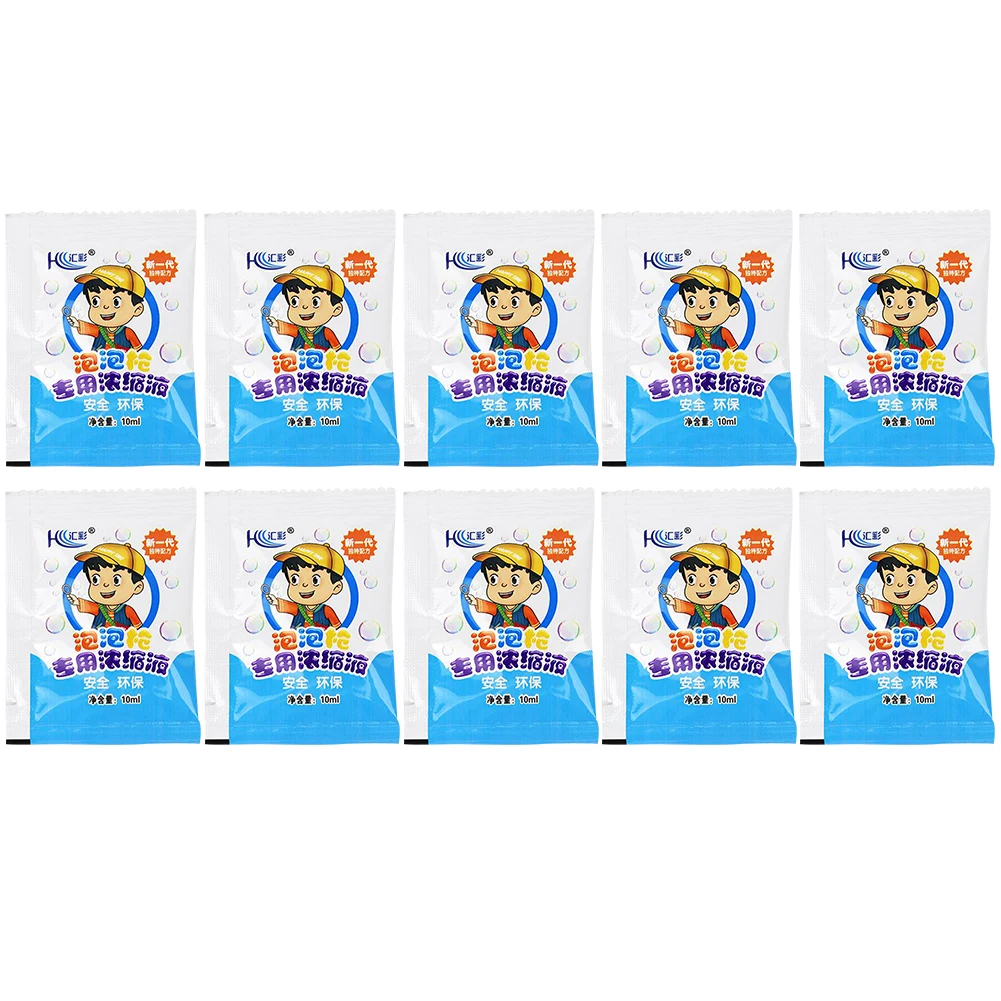 10/50/100pcs 버블 메이커 리필 솔루션 무독성 10ml 버블 솔루션 리필 안전 워터 액세서리 버블 건 용품