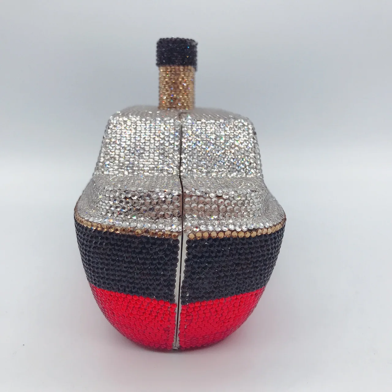 XIYUAN New Arrival Boat Crystal Clutches Red Women Party Evening Clutch Bag Wedding Bridal Minaudiere Purse Rhinestone Handbag 6