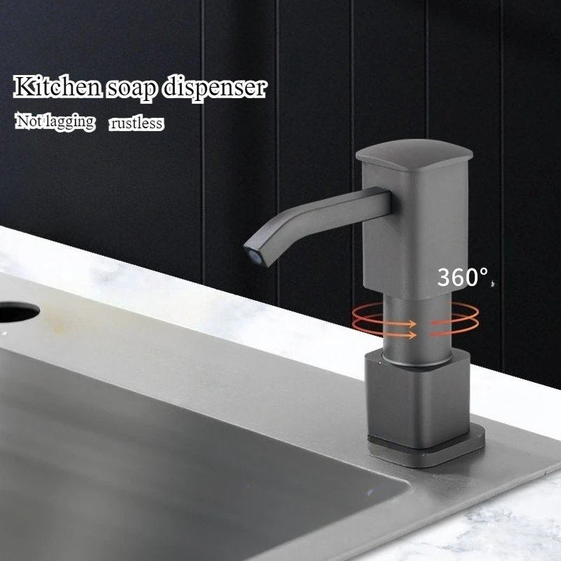 ตู้ทําสบู่อ่างล้างจาน, อลูมิเนียมอวกาศตัวหลักแบบกดท่อขยาย, อ่างล้างหน้าในครัวหัวปั๊มแรงดันผงซักฟอก 1