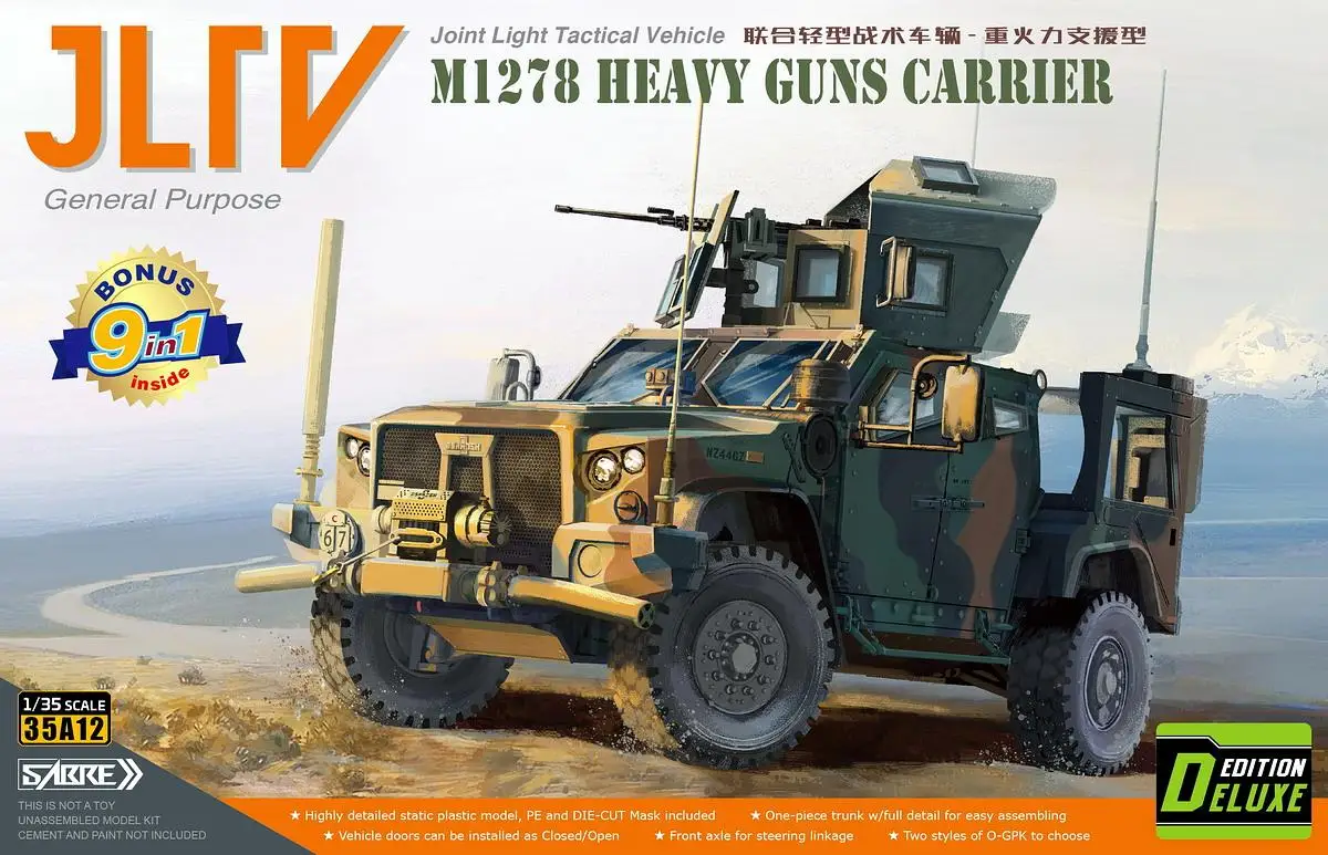 SABRE 35A12-D 1/35 JLTV- Joint Light Tactical Vehicle M1278 Deluxe
