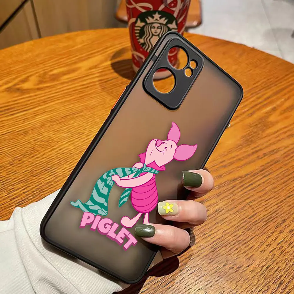 thumbnail image 1 of Matte Phone Case for OPPO RENO 8 8T 7Z 7 6Z 6 5 4 3 PRO PLUS 4G 5G Hard Case Funda Coque Capa Shell Cover Cute Pink Piglet Anime, 1 of 5
