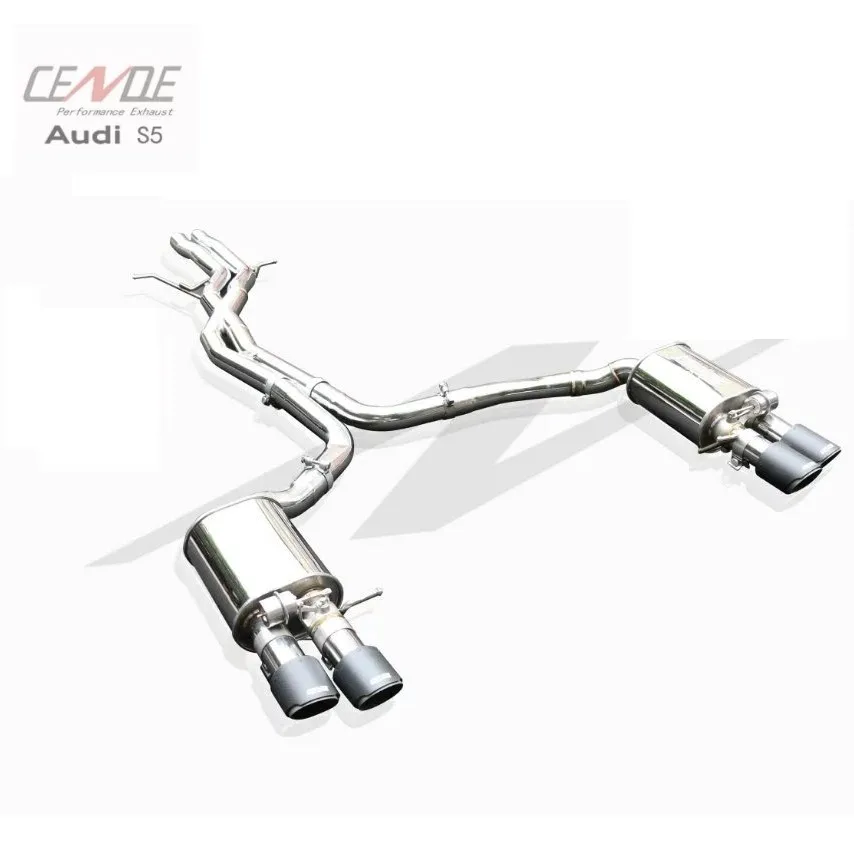 

Stainless Steel 304 exhaust cutout tips exhaust for audi s4 b8 b9 2011 -2013