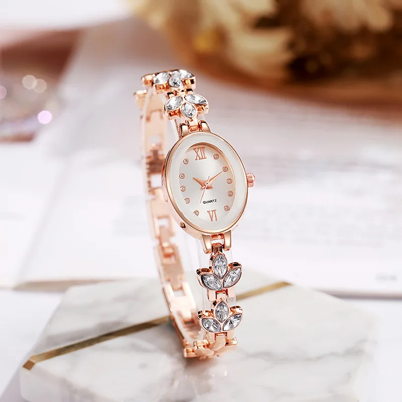 New Fashion Women Luxury Rosy Gold Bracelet Watches Ladies  display picture 1