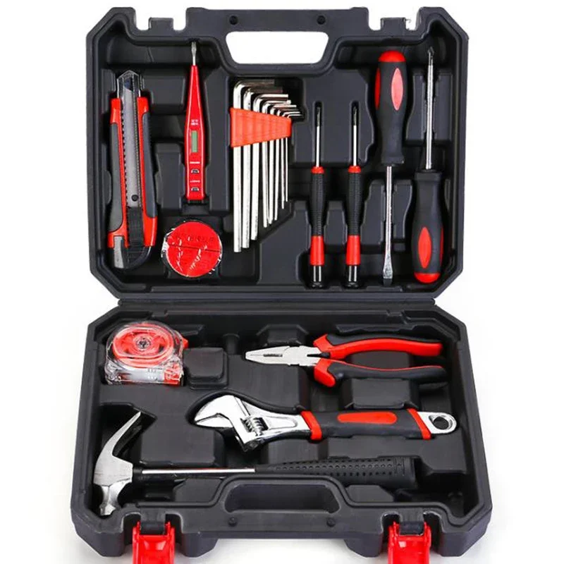 Electrician Maintenance Tool Set Household Tool Kits Socket Set Screwdriver Set Home Repair Tools for DIY Hand Tools 9pcs oil seal hook set car maintenance auto repair chrome vanadium steel oil seal screwdriver set mini hand hook pliers tool