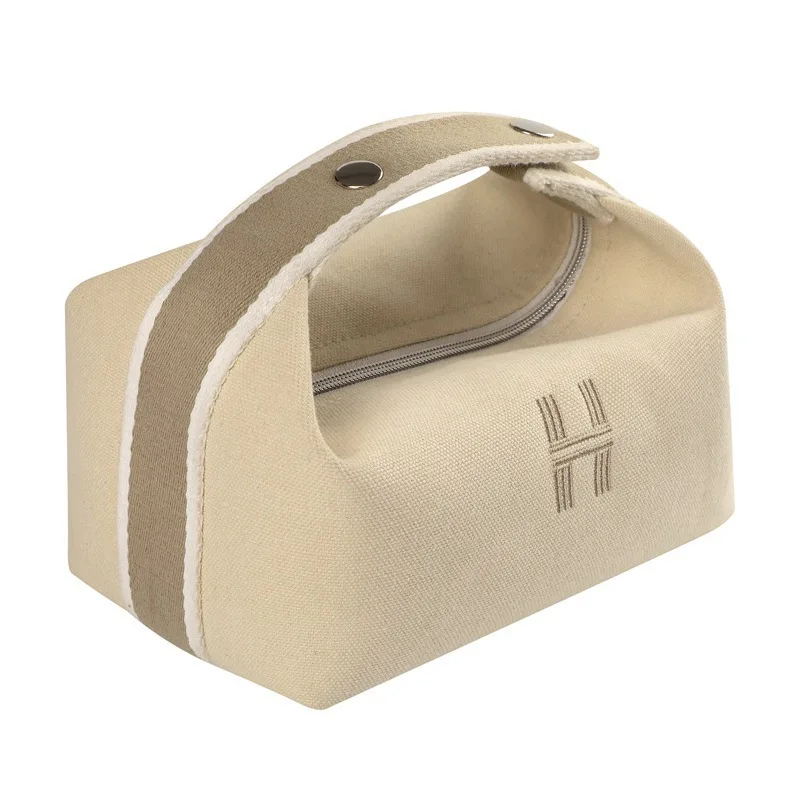 Reusable Makeup Bags Beauty & Travel Toiletry Bags Storage Bag Organizers Letter H Printed Color Pink Orange Beige storage bag makeup organizer cosmetic bag cosmetic storage bag toiletry bag makeup bag cosmetic case