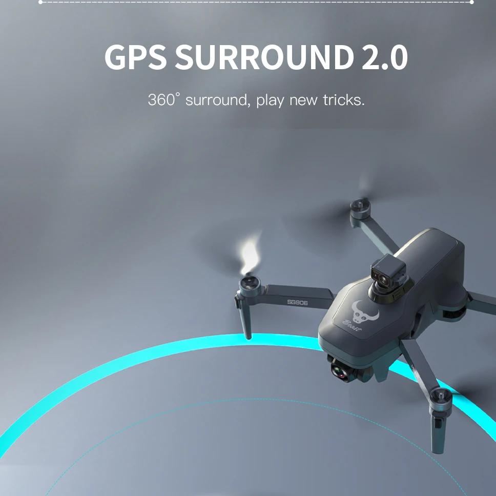 HD 카메라 및 GPS 미니 4K 비디오 쿼드콥터 드론, 5G 와이파이 장거리 드론 4K RC FPV 드론