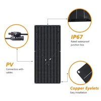 Panneau Solaire Haute Puissance, Cellule Solaire MonocBN, Flexible, ETFE, Extérieur, Camping, Voitures, Bateaux, Chargeur de Batterie 12V, Maison, 2000W, 4000W 2