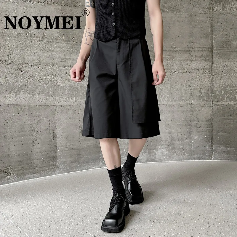 

Летние Новые нестандартные повседневные шорты NOYMEI, темная одежда, модные черные Универсальные мужские модные штаны 2024, шикарные WA4494