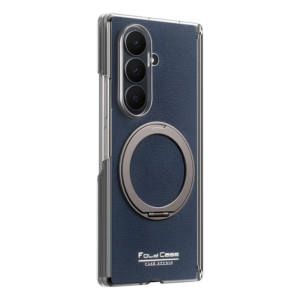 Dual-Axis Shockproof Case with Rotatable Ring Kickstand