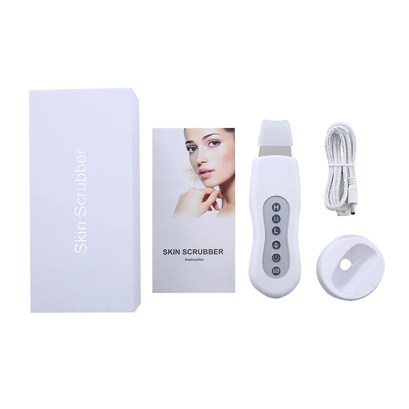 Ultrasonic Skin Scrubber Cleaning Face Cleanser Acne Remover Facial Lifting Massager Ultrasound Skin Care Peeling Clean Machine