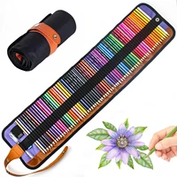 50/72-Piece Colored Pencil Set with Canvas Roll-Up Case - Perfect for Student Adult Coloring, Drawing, Sketching, and Crafting 1