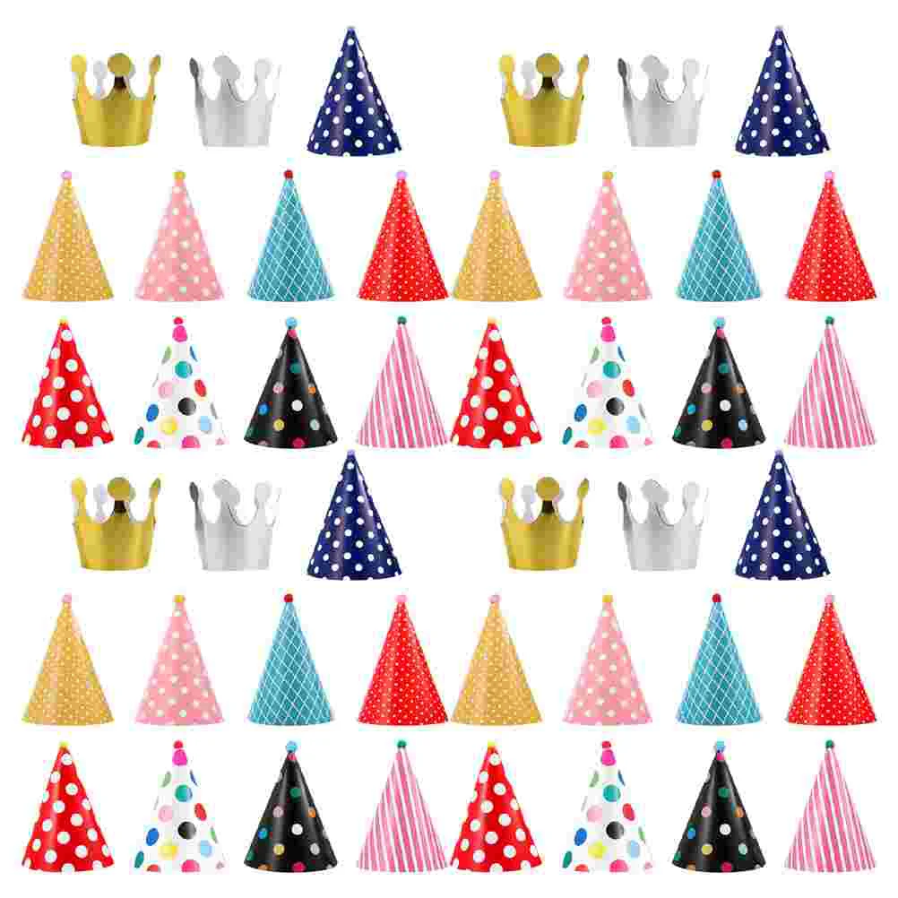 

Children Birthday Hat Cone Paper Cap Birthday Party Photo Props Pet Dog Hats Headband Kids Birthday Party Hat