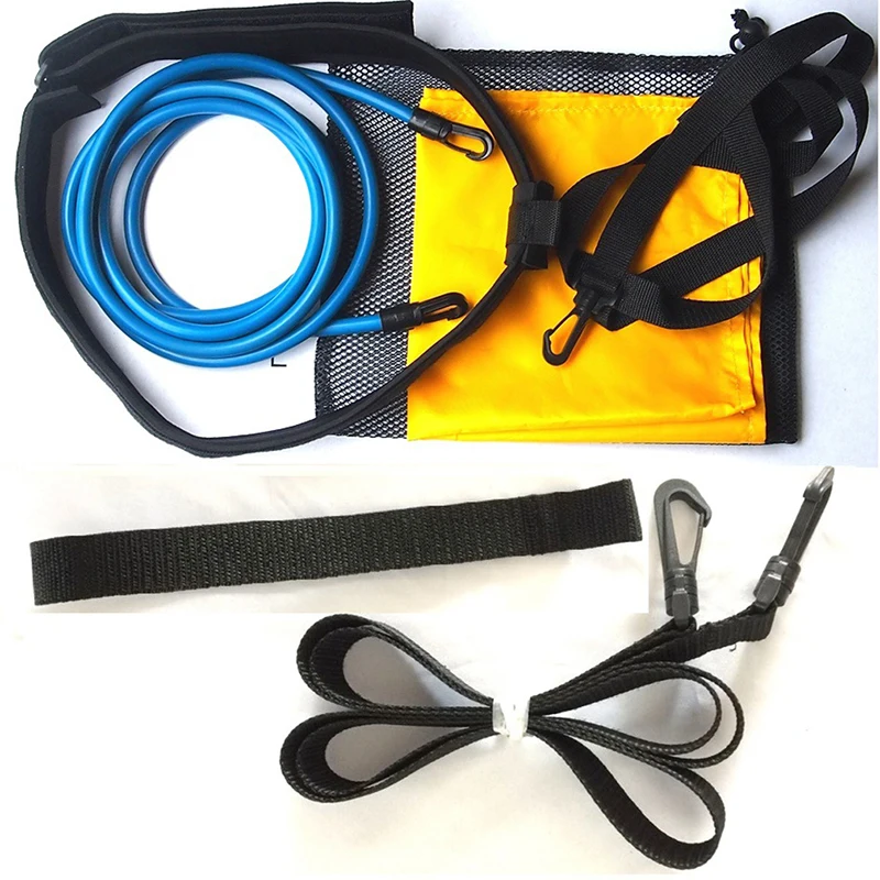 Swim Training Belts Swim Bungee Cords Resistance Bands Swim Tether Stationary Pull Rope Outdoor