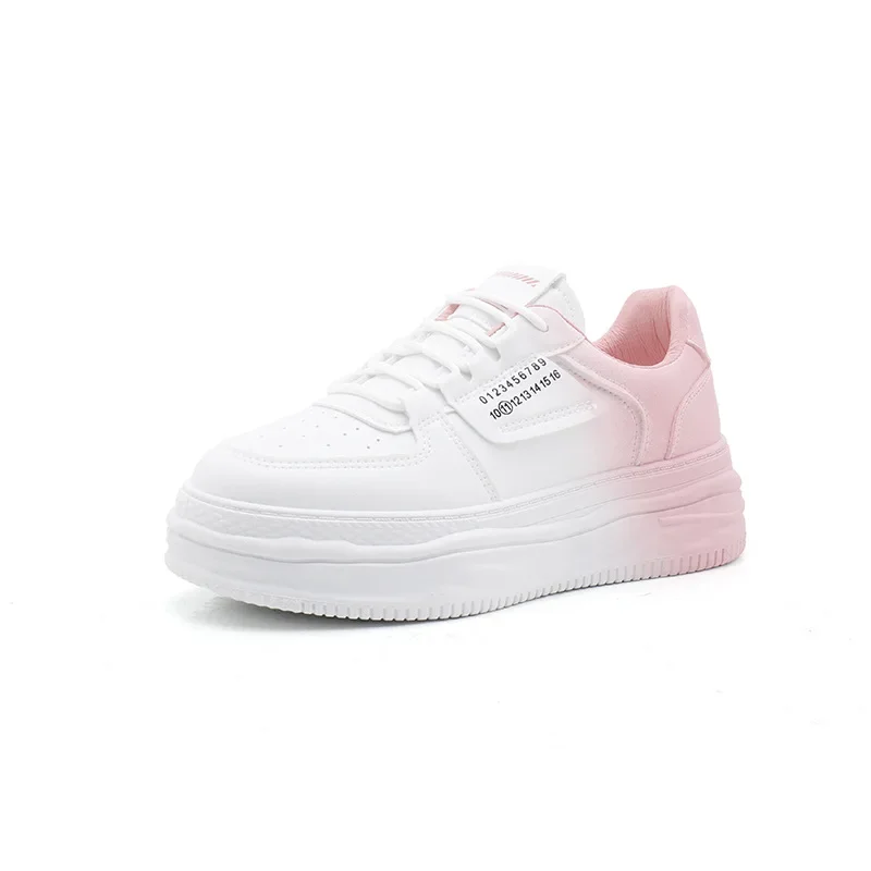 

2023 Spring Women New White Shoes Female Korean Version Gradually Become Thickened Increase Casual Women Versatile Sneakers
