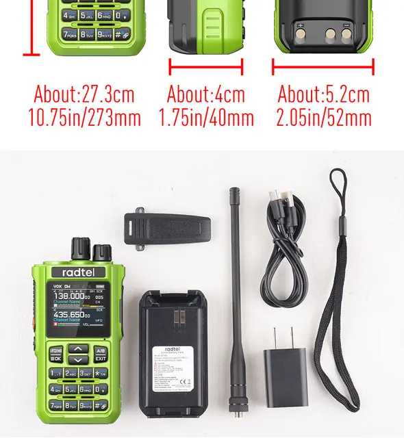 Walkie Talkie Radtel RT-900 | Portatile 8W Long Range | VHF/UHF 256 Canali | Batteria 2200mAh | Programmabile Via Bluetooth - Foto 9