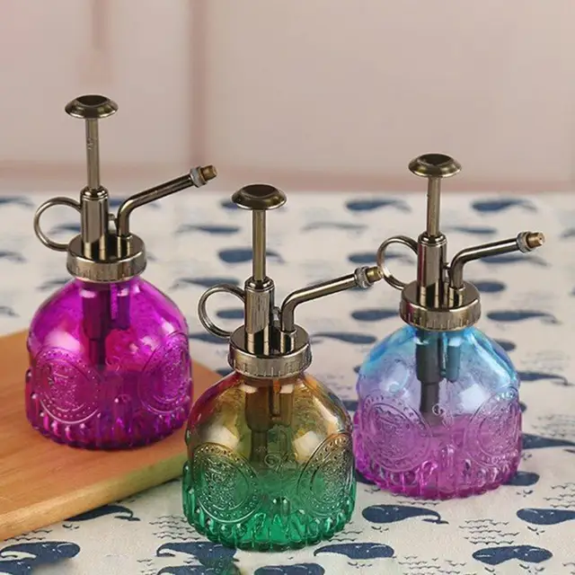 200 Ml -Es Spray -Palackok Üveg Öntöző Edény Dekoráló Tök Stílusú Kerti Misterek Vízpermetező Kertészet