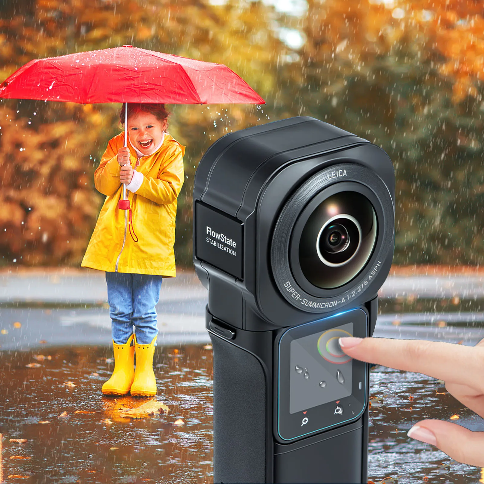 카메라 LCD 필름 템퍼 스크린 보호대, 360 카메라 ONE RS R 트윈 에디션, Insta 360 ONE RS 4k 카메라 렌즈