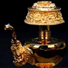 Tibetan Buddhism Supplies Eight Auspicious Symbols High-End Gilt Alloy Biba Pot Water Filter Bottle Holy Sacrificial Vessel 4