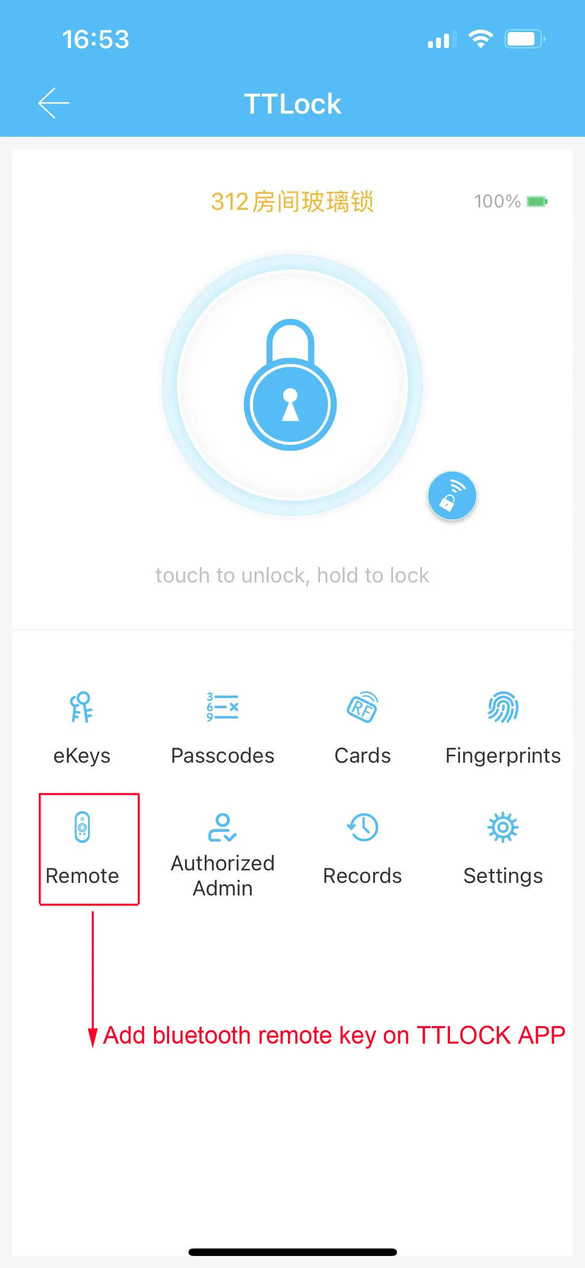 Zine-Alloy Smart Phone TTLOCK APP Bluetooth Door Access Control Keypad Waterproo