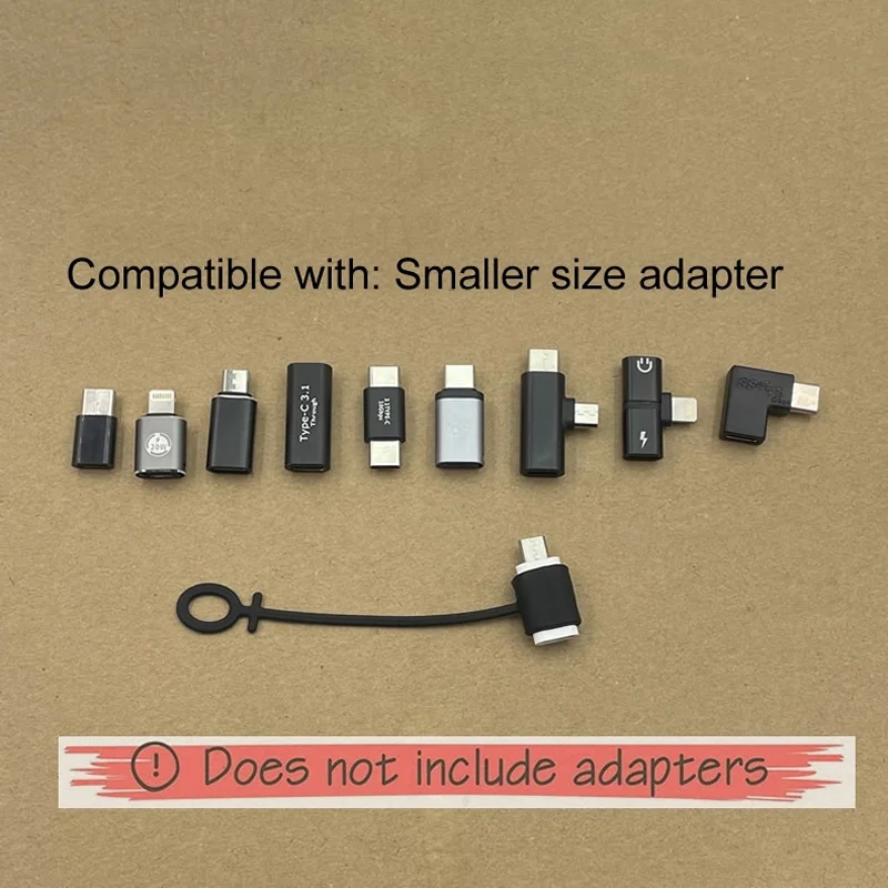 Phone adapter protector Mobile phone Adapter protector/lanyard accessories compatible For Lightning Type c Micro USB Converter Anti-lost Silicone Case