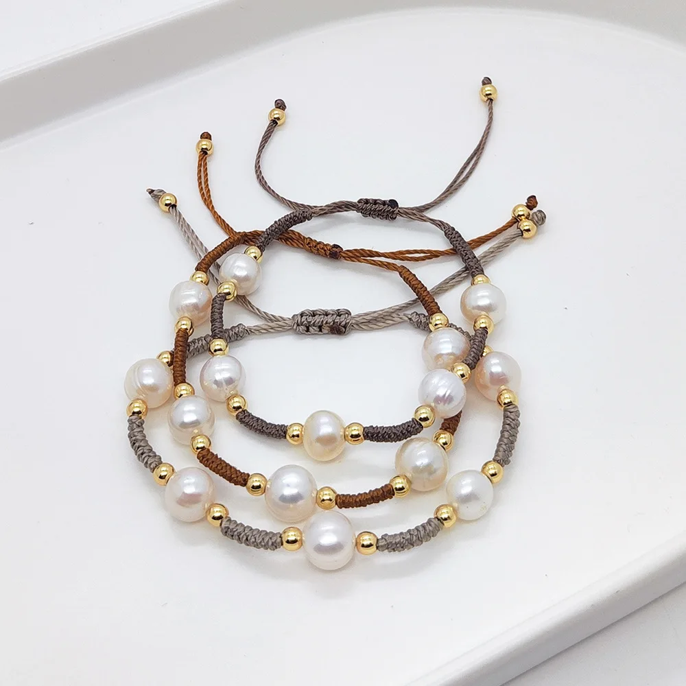Kkbead handgemachtes geflochtenes Armband für Frauen Designer Modeschmuck natürliche Perle Pulse ras Mujer