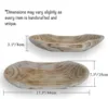 Paulownia Wooden Boat Type Fruit Tray Homestay Natural Village Decorate Retro Old Living Room Solid Wood Candy Plate Snack Plate 4