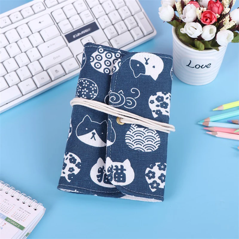 Creative Retro B6 Cartoon Cat Cloth Cover Loose Leaf Notebook Binder Diary Notepad Office School Supplies Korean Stationery Gift