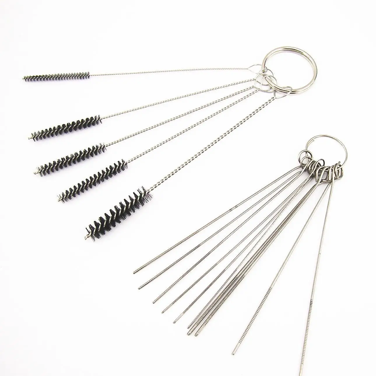 

15/5Pcs Carburetor Carbon Dirt Jet Remove Metal Cleaning Needles Brushes Tools for Automobile and Motorcycle Tubing