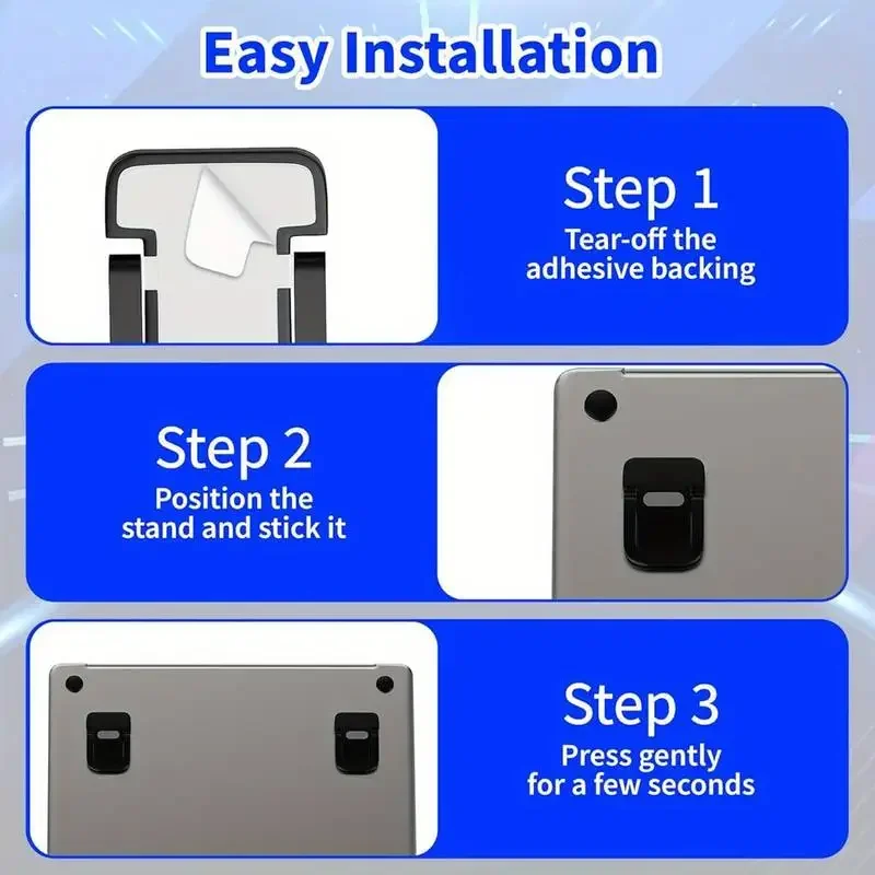 Set di 2 Supporti per Laptop, Stand per Tastiera, Mini Supporti Portatili per Notebook - immagine 6