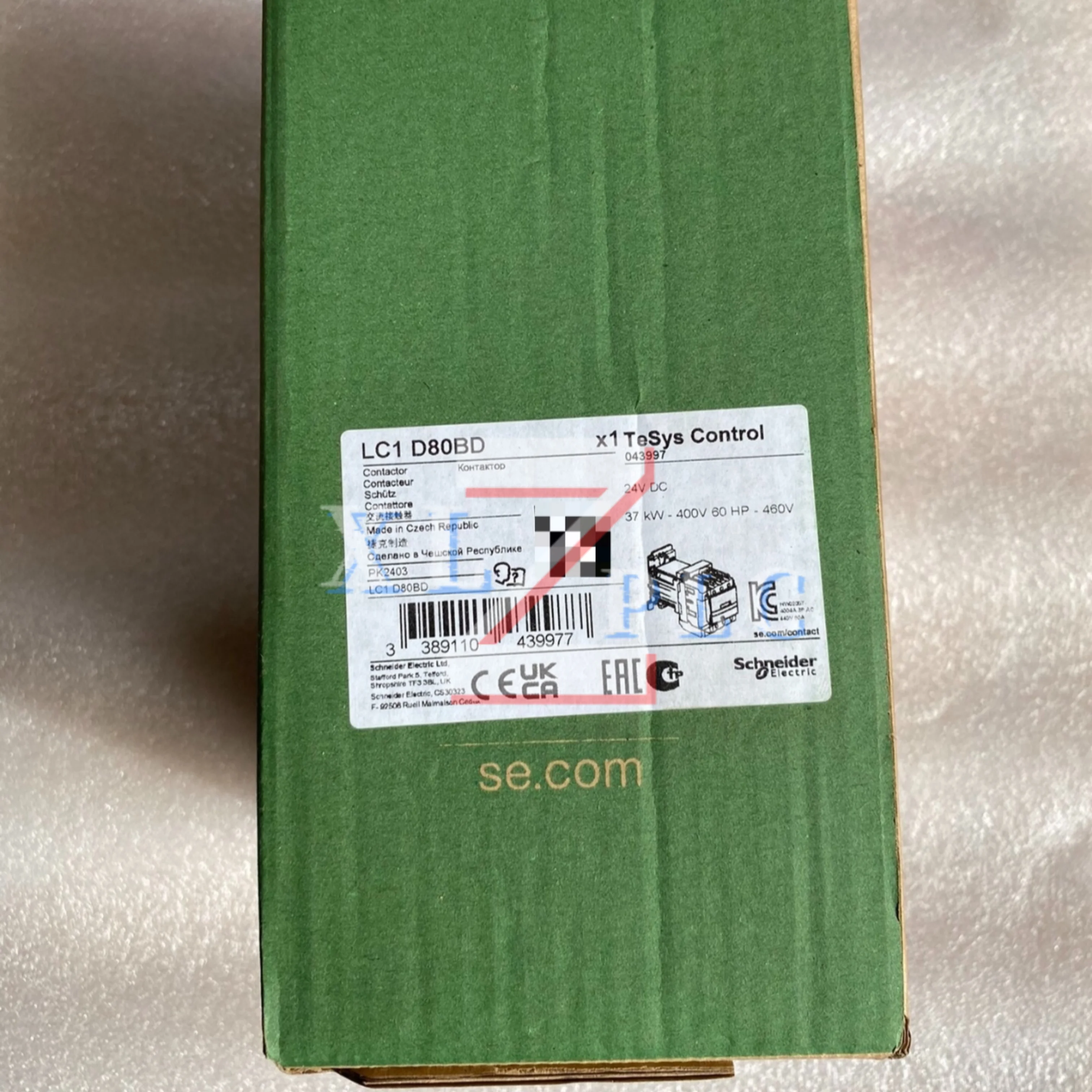 새로운 DC 접촉기 AC 접촉기 LC1D80BD