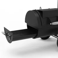 Heavy-Duty Vertical Offset Charcoal Smoker & Grill 2
