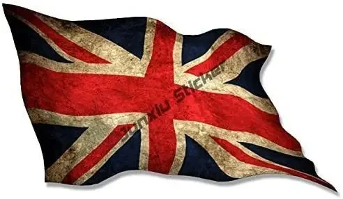 VEREINIGTES KÖNIGREICH ROT FÄHNRICH Flagge UK 110mm Aufkleber X1+2