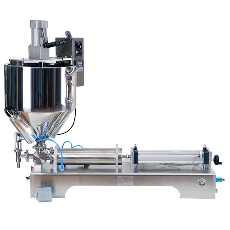 Pneumatic Stirring and Heating Filling Machine Paste Sauce Filling Machine Chili Sauce Filling Machine Hot Pot Base Filling