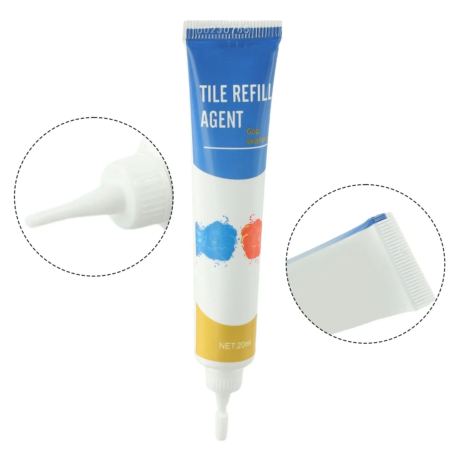 Tile Gap Filler Tile Gap Sealer Ceramic Repair Paste Ceramic Repair Agent Tile Repair Kit Tile Repair Cream 20ml Tile Gaps Replenishing Beauty Agent Grout Filling Tiles Glue Sealant Repair Ceramic Glue Floors Gaps Filling Repair Agents