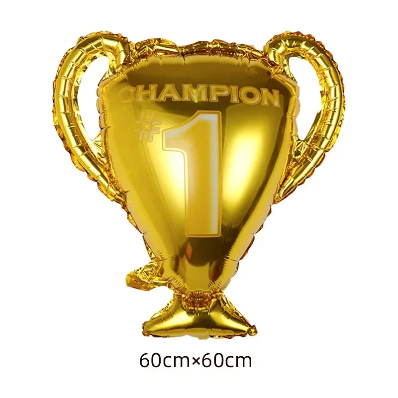 Aluminum Film Balloons Sports Theme Gold Cup Champion Trophy Party Decoration